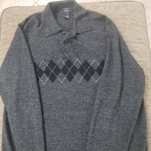 Fall Sale - Bundle 2 for $20 - Dark Grey Argyle Sweater